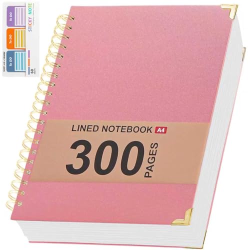 Prise de notes efficace avec ce carnet ligné 300 pages grand format