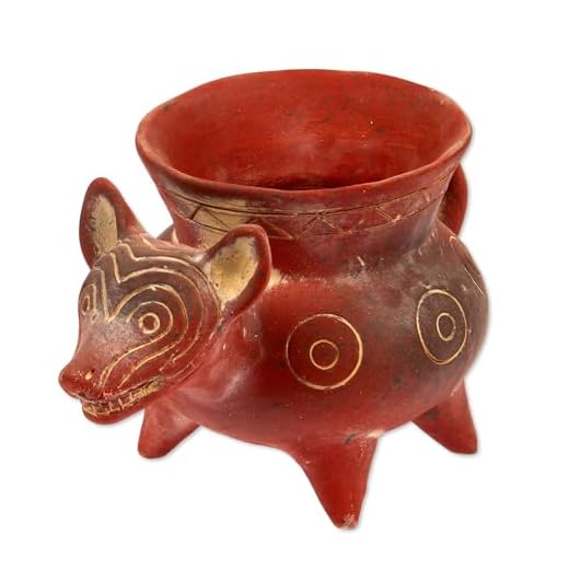 Artisan Colima Dog Decorative Ceramic Pot