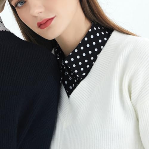 Detachable Half Shirt Collar Comfortable Adjustable Collar Removable Collar for Blouses Dresses and Sweaters3