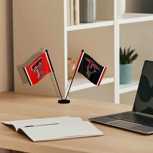 Drapeaux de bureau Texas Tech Red Raiders : affichez votre équipe sans encombrement - 2