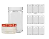 plastikdosen mit deckel rund Vielseitig einsetzbarer Vorratsbecher mit einem Volumen von 300 ml für Handwerk, Hobby, Kosmetik, Industrie und Abfüller