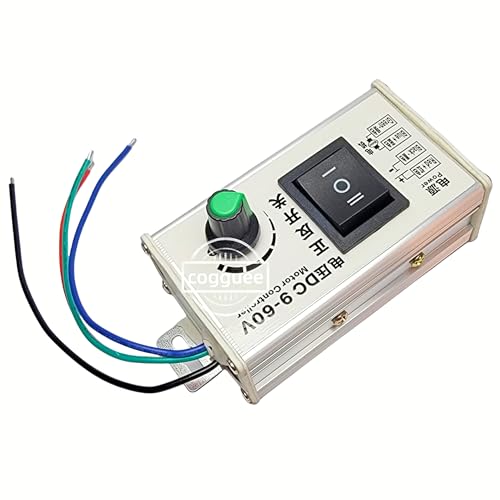 Controlador de velocidad motor CC 9-60V 12v 24v con protección reversible y perilla ajustable 5