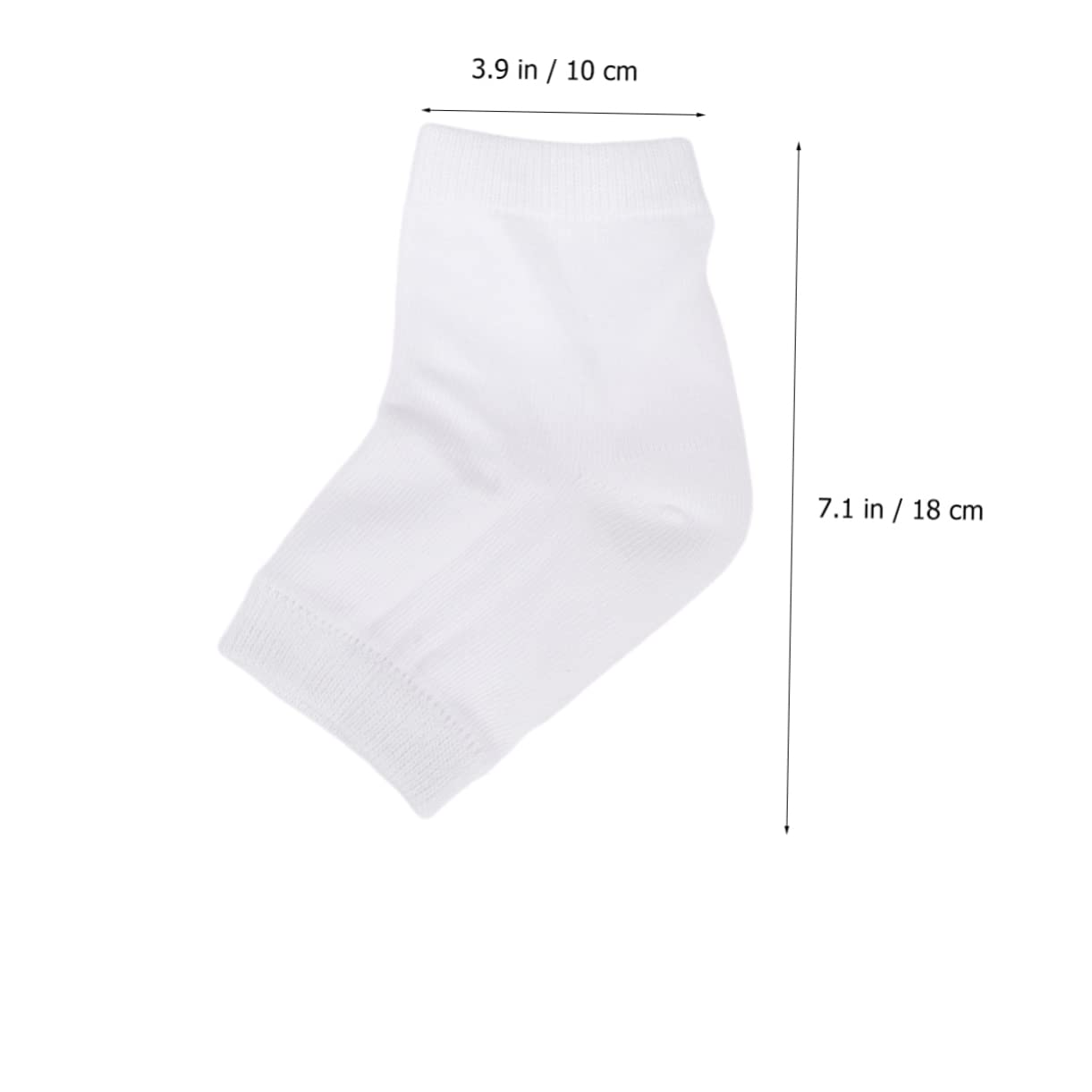 NULYLU Polyester-Cotton Material Anti-Crack Ankle Socks Moisturizing Gel 2 Pairs