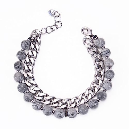 Bracelets de perles faits à la main pour elle et lui en pierre 8mm - 4