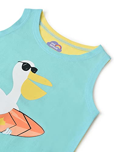 Image of Mi Arcus Flamingo Printed Cotton Vest /Innerwear /Jhabla Front Open with Half Sleeve for Baby Boy /Kids /Girl Pack of 3