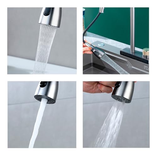 Cuba Gourmet Premium Cascata Lavador Copos Torneira Extensível Completa Pia Cozinha Multifuncional P