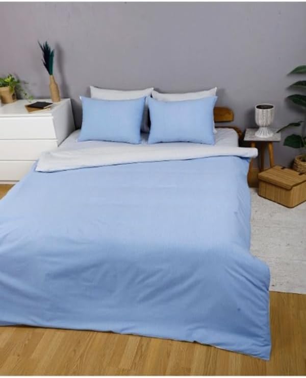 Mer-Tim Cotton Ranforce Double Double Sided Duvet Cover Duvet Cover 200x220 Blue-Grey