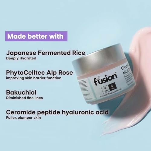 Image of Oil Free Aqua Based Calming Moisturizer with Japanese Fermented Rice, PhytoCelltec Alp Rose, Bakuchiol, Ceramide, Peptide & Hyaluronic Acid | Hydrates skin | Reduces Skin Dullness | Oil Free & Lightweight | For All Skin Types | Men & Women | 100 ml