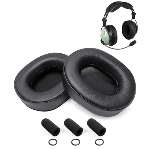 Voarmaks DC ONE-X Ear Pads Cushion Compatible with David Clark DC ONE-X XA XH XP Aviation Headsets Including Soft Leatherette Ear Seals, 3 Mic Muffs