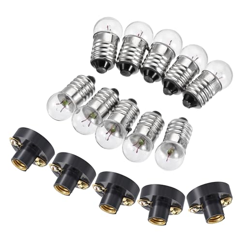 Support ampoule E10 à vis avec douilles de lampe 3,8V pour réparer les circuits de science, x15