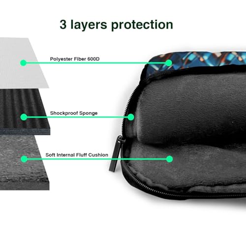 Bolso para laptop unisex con patrón de diamantes miniatura 5