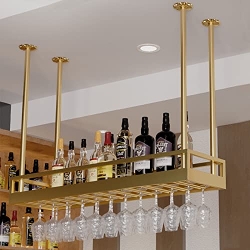 Étagère à vin en acier inoxydable suspendue pour bar et cuisine - 5