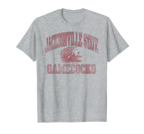 Jacksonville State Gamecocks Vintage Worn Gray T-Shirt