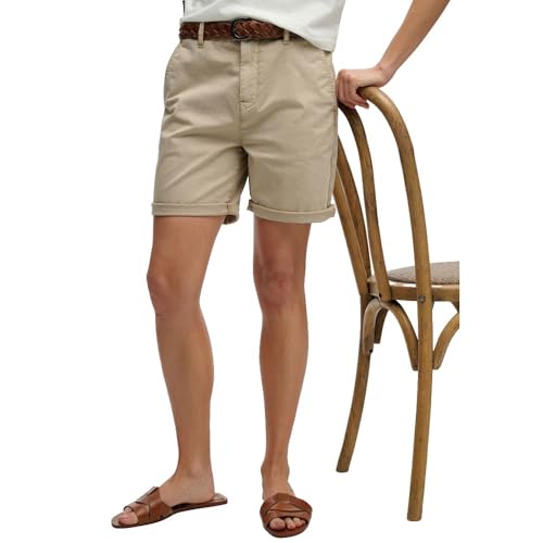 Superdry Chino Short Pantalones, Stonewash Taupe Brown, 38W Unisex Adulto
