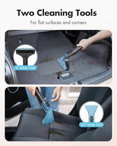 iDOO Carpet Cleaner Machine, Upholstery Cleaner with 17Kpa Powerful Suction, 600W Deep Cleaning Spot Carpet Shampooer for Pet, Home, Couch, Car Seat, Mattress, Rug & Sofa, Little Portable Carpet Clean