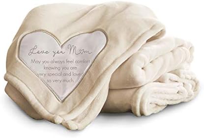 Pavilion Gift Company 19502 Comfort Love You Mom Thick Warm 320 GSM Royal Plush Throw Blanket 60" x 50"