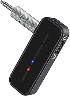 Wireless Bluetooth Aux Car Adapter - Portable Mini Bluetooth Lossless Music Receiver Transmitter with Microphone and Hands-Free Call for Home Stereo | Car Audio | Headset | TV, Fast Charging