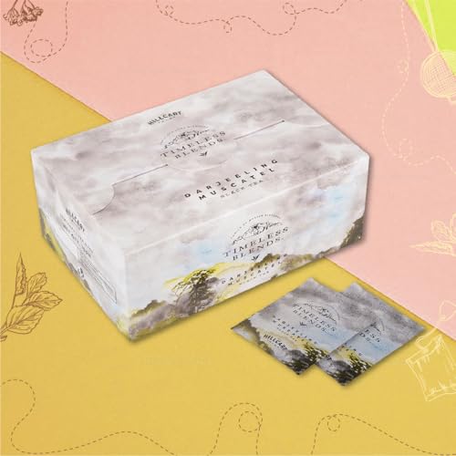 Image of Timeless Blends by The Hillcart Tales Darjeeling Muscatel Tea Bags 100 Pieces, Premium Black Tea Leaves With Delicious Musky Floral Overtones Flavour, Contains Antioxidants Helps Relaxation, 200 gms