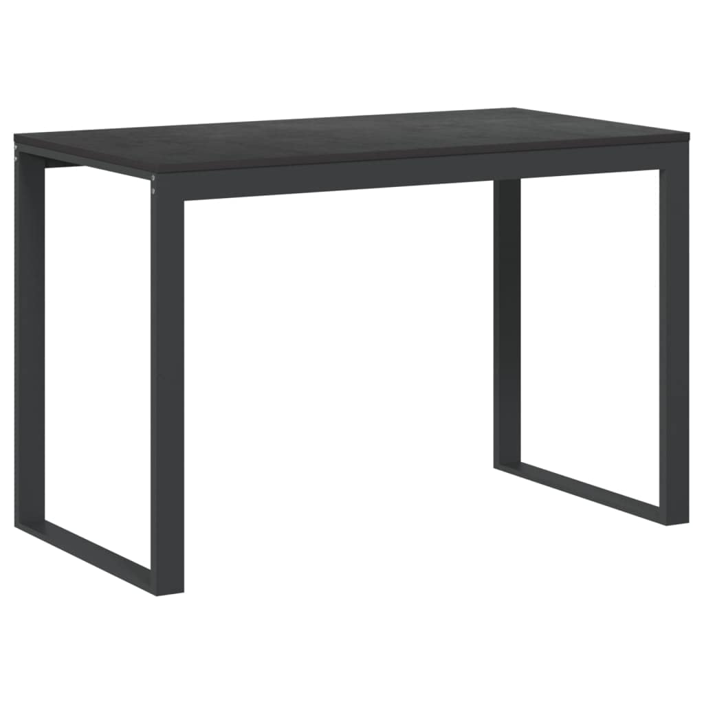 Scrivania Make Up Scrivania Gaming Tavolo Gaming Tavolo Da Lavoro Scrivania per Computer Nera 110x60x73 cm in Legno Multistrato per Soggiorno Sala Studio Studio Camera Da Letto