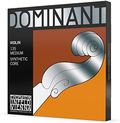 Thomastik-Infeld 135 Dominant Violin Strings, Complete Set, 135, 4/4 Size, with Aluminum Wound Ball End E String