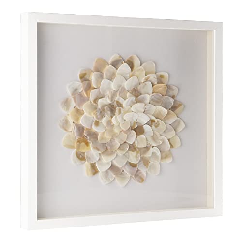 Baroque Style Artwork Paintings,Shell Canvas Art Wall Decor,Modern Wall Art Prints,Large Ocean Shadow Box With Framed,3D Wall Decor For Bedroom Aesthetic,Textured Living Room Bathroom