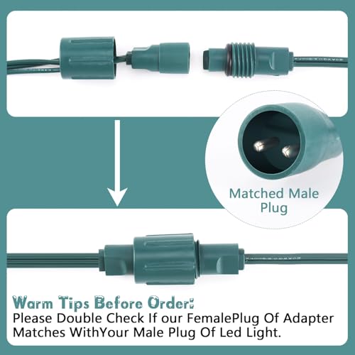 Conector de alimentación LED coaxial mini verde Relaxweex miniatura 3