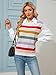 FireSwan Womens Cap Sleeve Sweater Vest Striped Color Block Loose Tank Tops Trendy Vacation Outfits Cute Summer Fall Top A-red