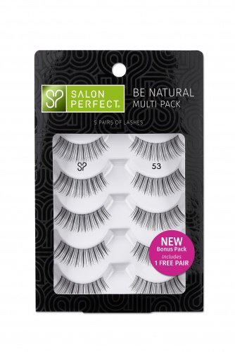 Salon Perfect Natural Multi Pack Eyelashes, 53 Black, 4 pr