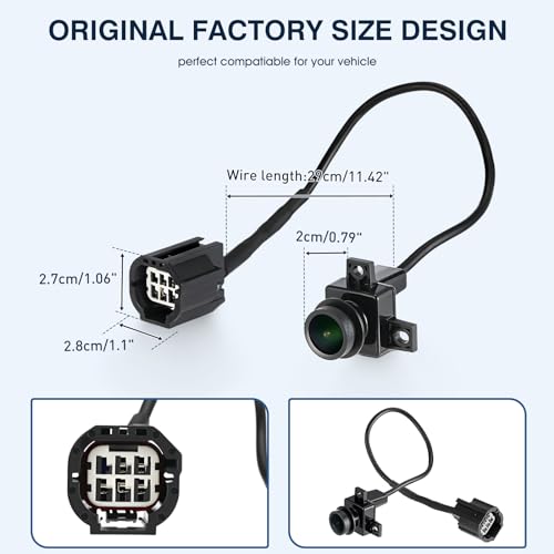 Image of Rear View Backup Camera Fit for Dodge Ram 1500 2500 3500 2009-2012, Reversing Parking Assist Camera OE Replacement 56054041AC 56054041AA 56054041AB 56054041AD 56054041AE