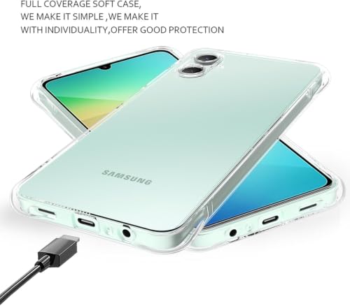 Image of REALCASE Silicone Samsung Galaxy M06 5G / F06 5G Back Cover Case, Scratch Resistant Protective Crystal Clear Transparent Shock Proof Bumper Back Cover Case for Samsung Galaxy M06 5G / F06 5G