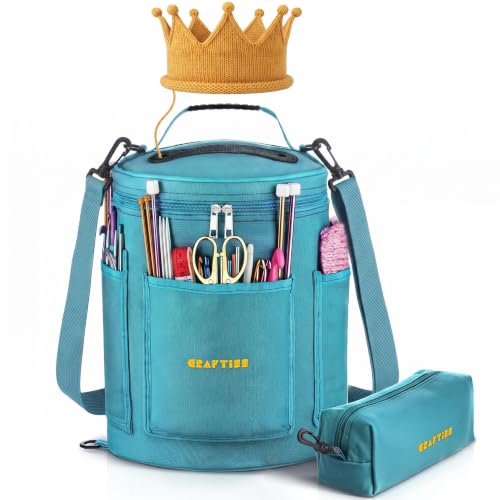 CRAFTISS Crochet Bag Organizer & Yarn Storage Bag...