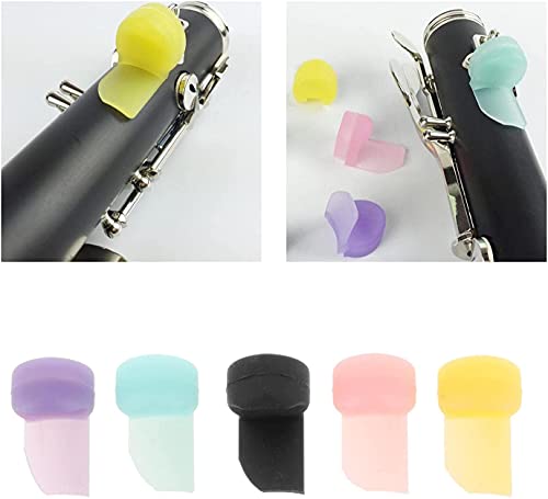image for Jiayouy Pack of 5 Soft Silicone Clarinet Oboe Thumb Rest Cushion Thumb