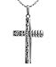 Produktbild Hanessa Damen-Schmuck Halskette Edelstahl Kreuz-Anhänger Schwarz Geschenk zu Weihnachten für die Frau/Freundin