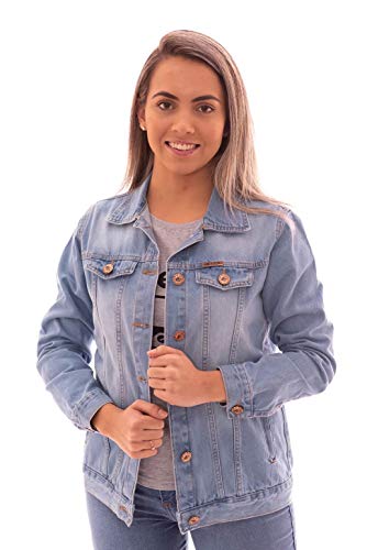 JAQUETA JEANS AEE SURF FEMININA SKY (P)