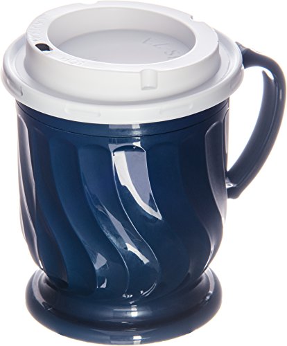 Vaso aislante Dinex DX300050 8 oz azul pedestal pack 48 miniatura 7