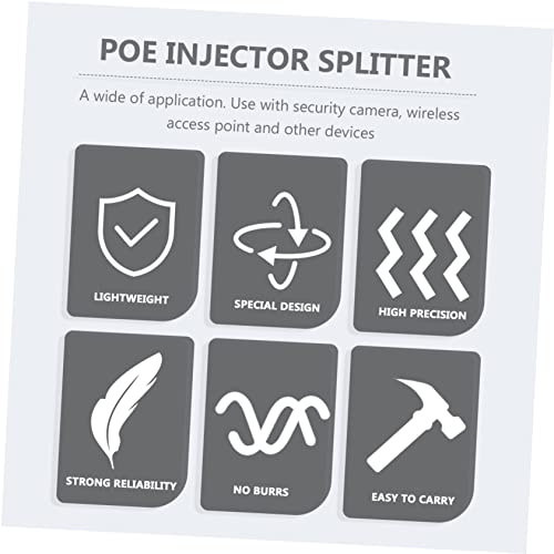 Módulo Adaptador Splitter de Fuente de Poder 8pcs para Cámaras de Seguridad, Compacto y Fácil de Instalar, Línea Splitter para Ethernet y Telefonía miniatura 4