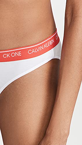 Calvin Klein Women's Ck One Cotton Bikini Panty, White Bodies Blue Flannel/Maya Blue/Pop Yellow/Plump Plum/Deep Sky Blue/Wave Light Red/Foggy Blue, S #TOP3