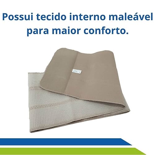 Faixa Abdominal Elástica Pós-Cirúrgica para Bariátrica e Hérnia - OBESO - 1,60m Comp - 4 Elásticos -