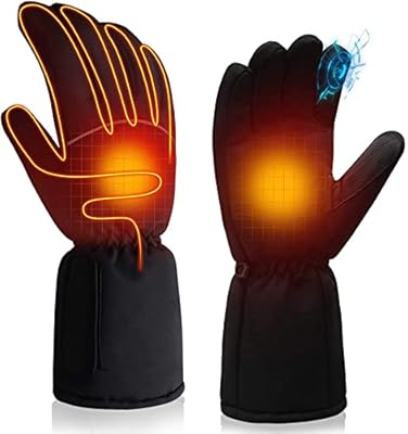 SVPRO Battery Operated Heated Gloves for Men and Women,Waterproof Electric Hand Warms Gloves,Battery Heated Glove Liners for Indoor Outdoor Hiking Cycling Skiing, Winter Warm Gloves for Hunting