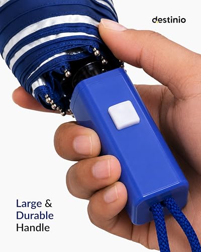 Image of Destinio Umbrella for Women, Umbrella for Men - Automatic 3 Fold Windproof with Travel Cover with Auto Open and Close