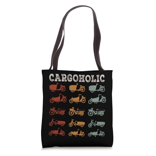 Cargoholic Retro Cargo Bicycle Vintage Cargobike Tote Bag