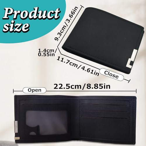 Men’s Wallet, Bifold Pocket Wallet with ID Window, Slim Leather Wallets For Men UK, Flip Wallet (Brown)3