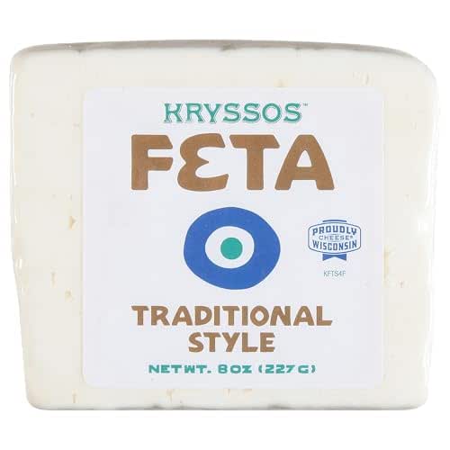Kryssos Traditional Feta Cheese, 8 oz