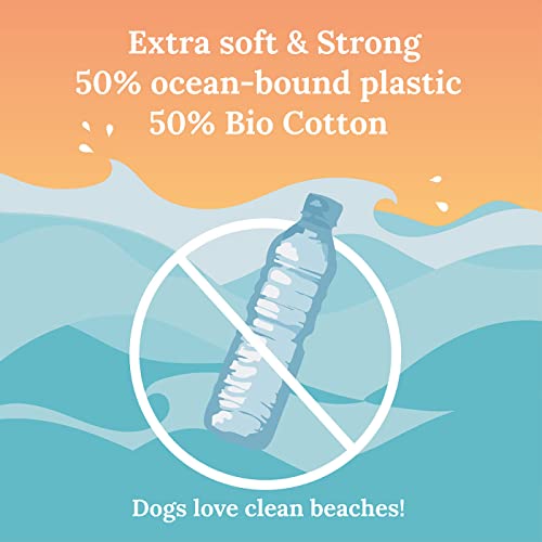 Seawoof Dog Leash - Eco-Friendly Recycled Plastic Puppy Leash For Training - Multi-Floral - 3/4" X 5' #TOP6