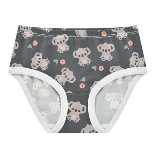 Little Girl Underwear Toddler Panties Kids Undies Koala Flower Cartoon Soft Cotton Briefs 2T-8Y