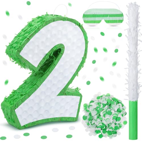 Soulchen Golf Piñata Set 16 Inch Birthday Party Decorations, Number 2