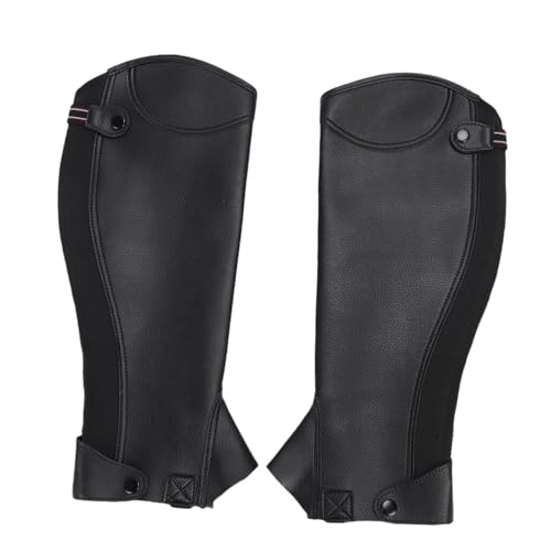Demi-Chaps d'Équitation Protège-Tibia en Microfibre Équestre pour Adulte 3XL
