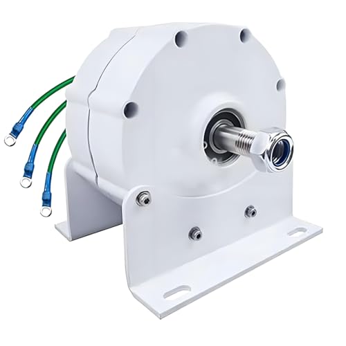 GJBMXSM Alternador Trifásico,Generador Imán Permanente CA Trifásico 6000W-12000W,Generador Motor Eléctrico De Imán Permanente,Alternador Ca Bricolaje para Turbina Eólica(12V/24V/48V) 48V-10000W