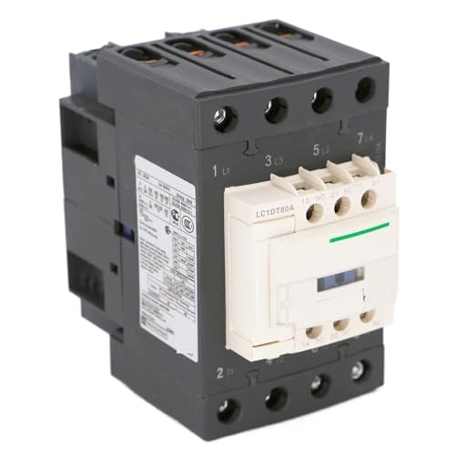 Contacteur LC1DT80AK7 Schneider 4P 4NO 80A avec bobine 100V CA pour circuit électrique