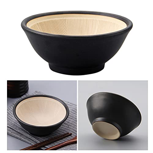 Tazón de cerámica japonesa estilo Suribachi 12 cm miniatura 3